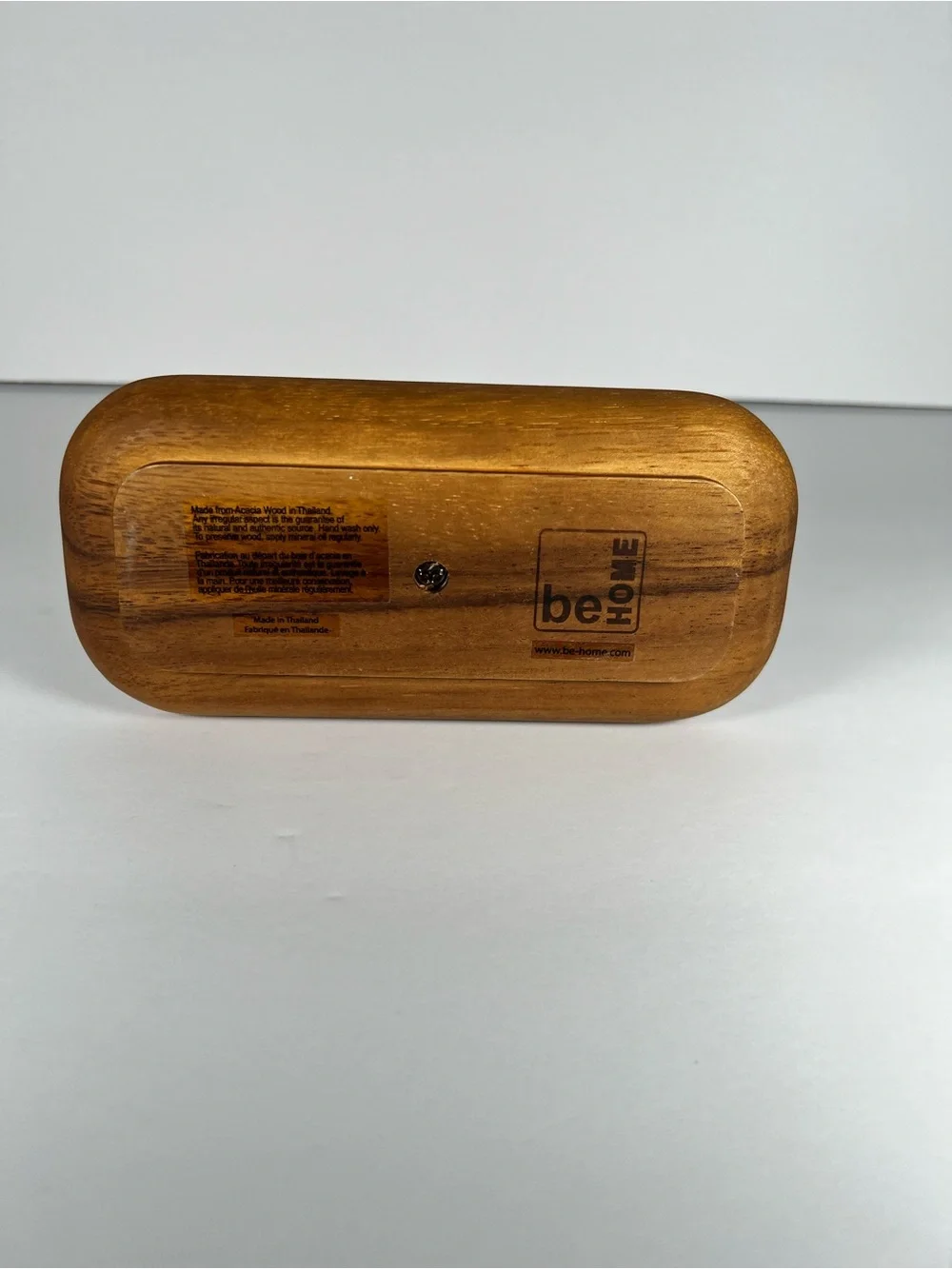 Be Home Acacia Wood Condiment Caddy Tray Handle Serveware Base Only Replacement